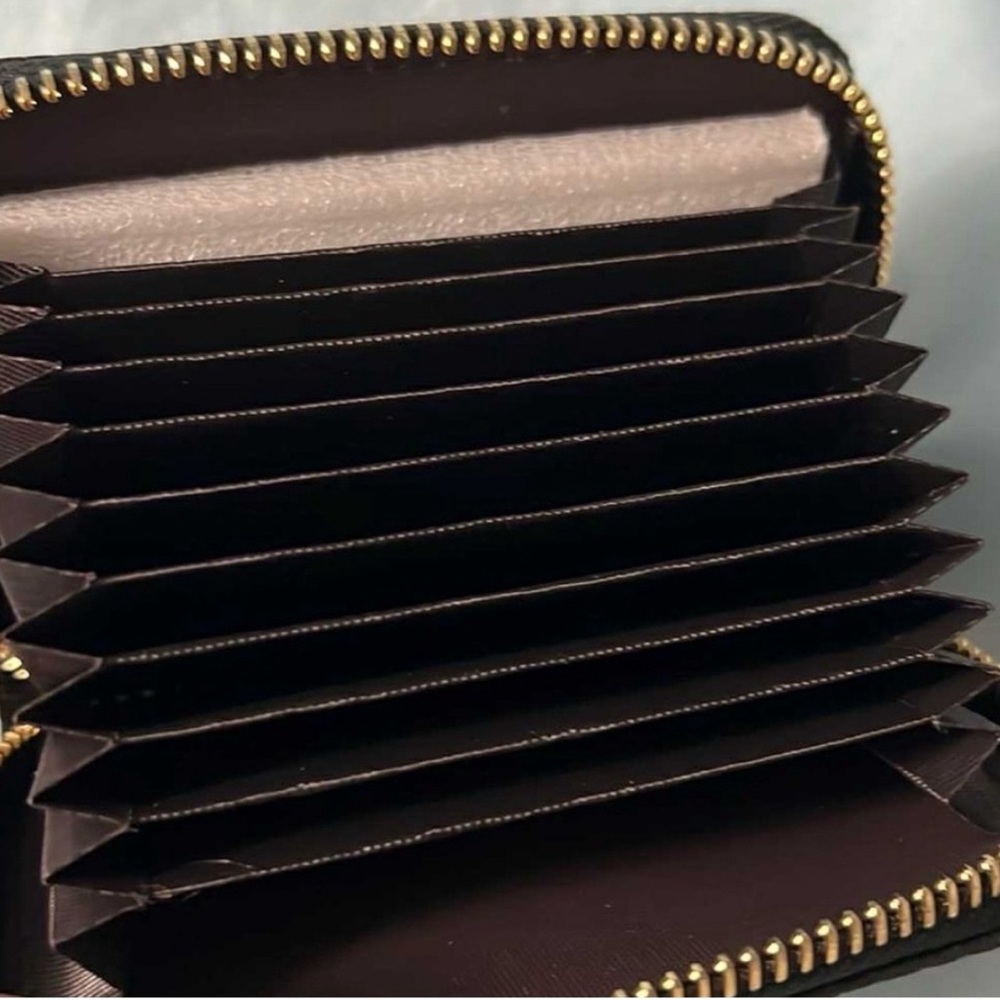 Black Designer Monogram Wallet - Picture 6 of 6